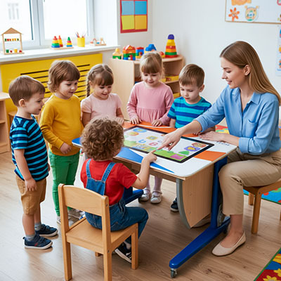 детский сад с интерактивной сенсорной партой